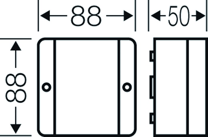 Klemmenkasten 2,5qmm 5f Kst 88x88x49mm AP 7einf IP54 hfr