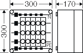 Sicherungsgehäuse 63A IP65 Schraubsich uni Kst Mit transparentem Deckel 5grp