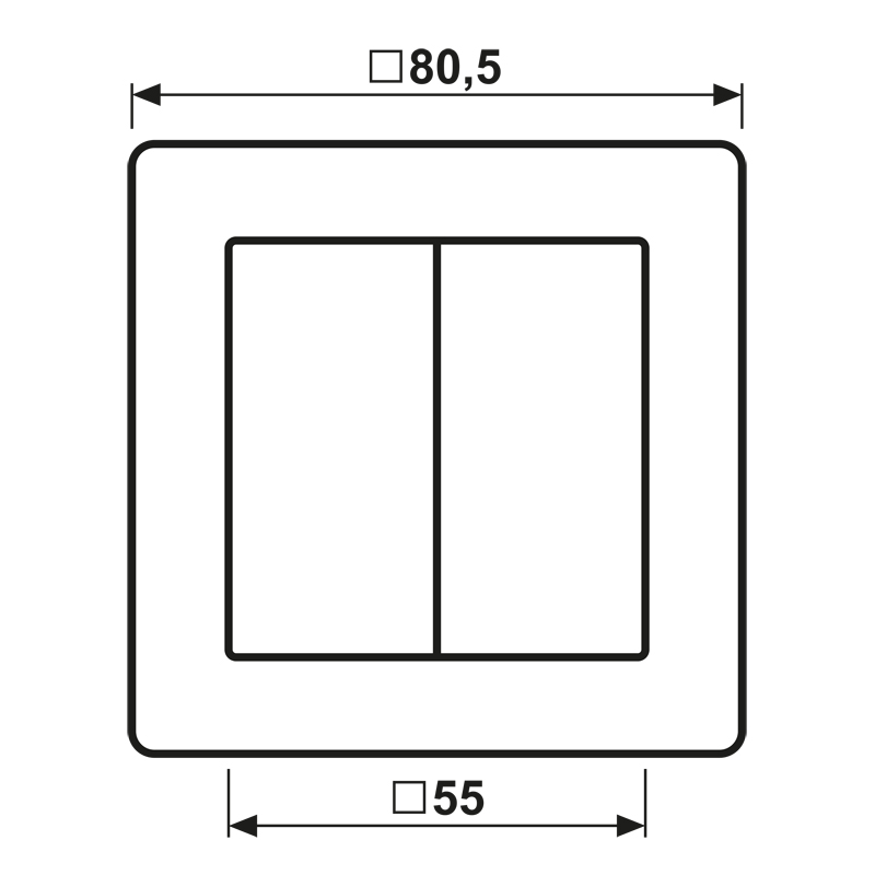 Abdeckung Jalousie AS / NaV aws glz Symbol Jalousie