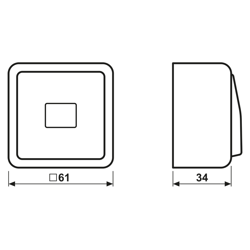 Heizungsschalter AP 600 aws glz AP IP20 1f 10AX