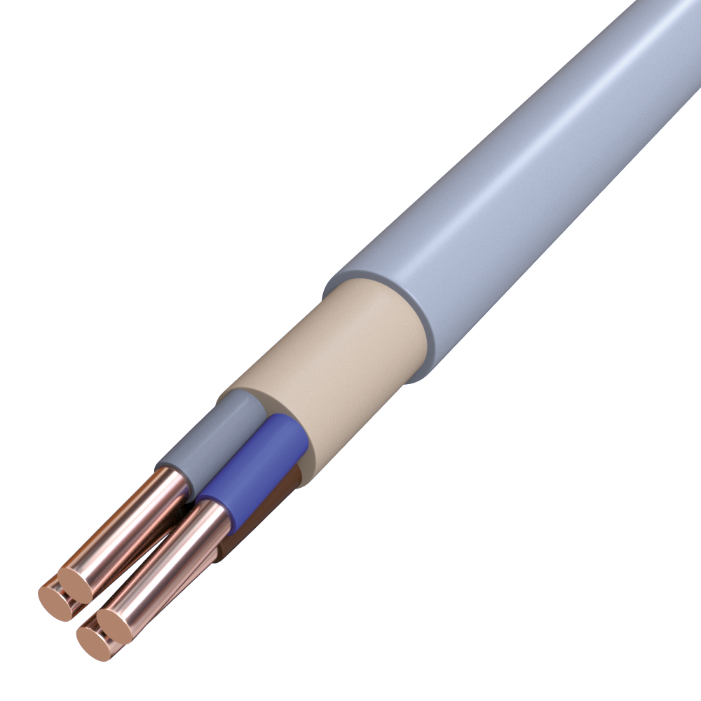Mantelleitung Eca NYM-O 4x10qmm R100 gr 300/500V Cu Ø16,1mm