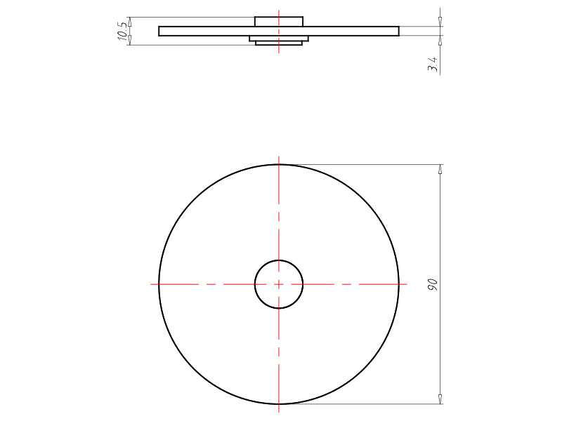 Schraubdeckel Kst hfr Ø90mm rnd Schraubdeckel