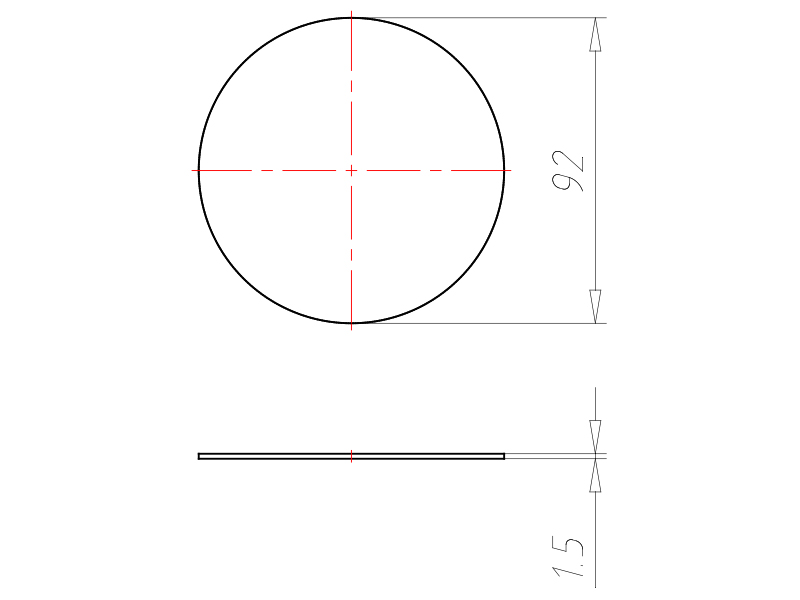 Schraubdeckel Kst hfr Ø92mm rnd Schraubdeckel