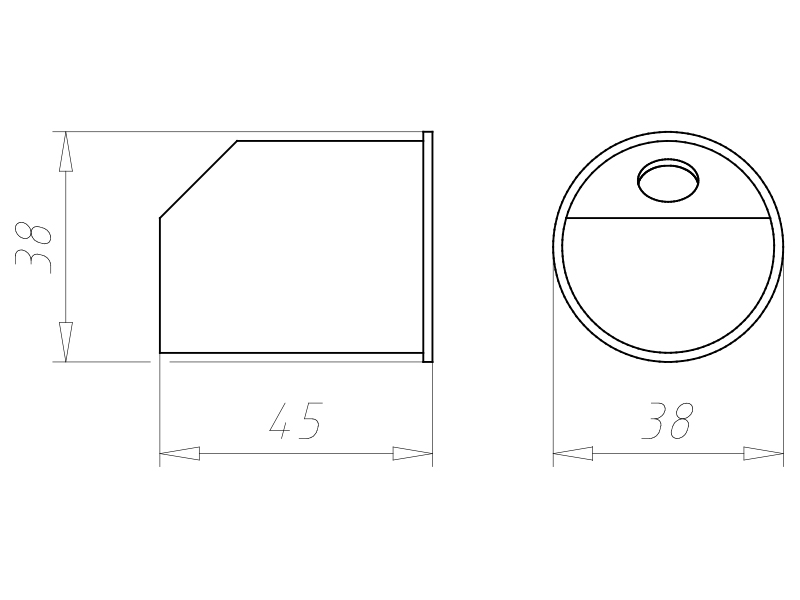 Verbindungsdose HW luftd Ø35x45mm Kst IP3X rnd