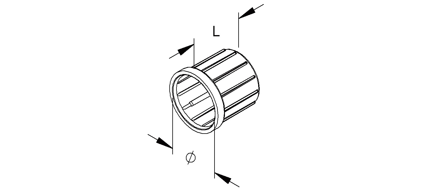 Steckendtülle Kst Ø16mm lgr unbeh hfr