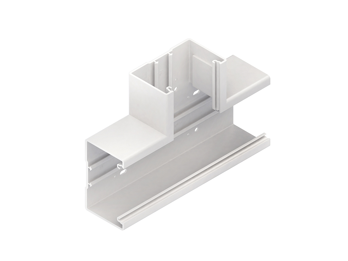 T-Stück GEB-K 66x133mm UT Kst cws RAL9001 unbeh