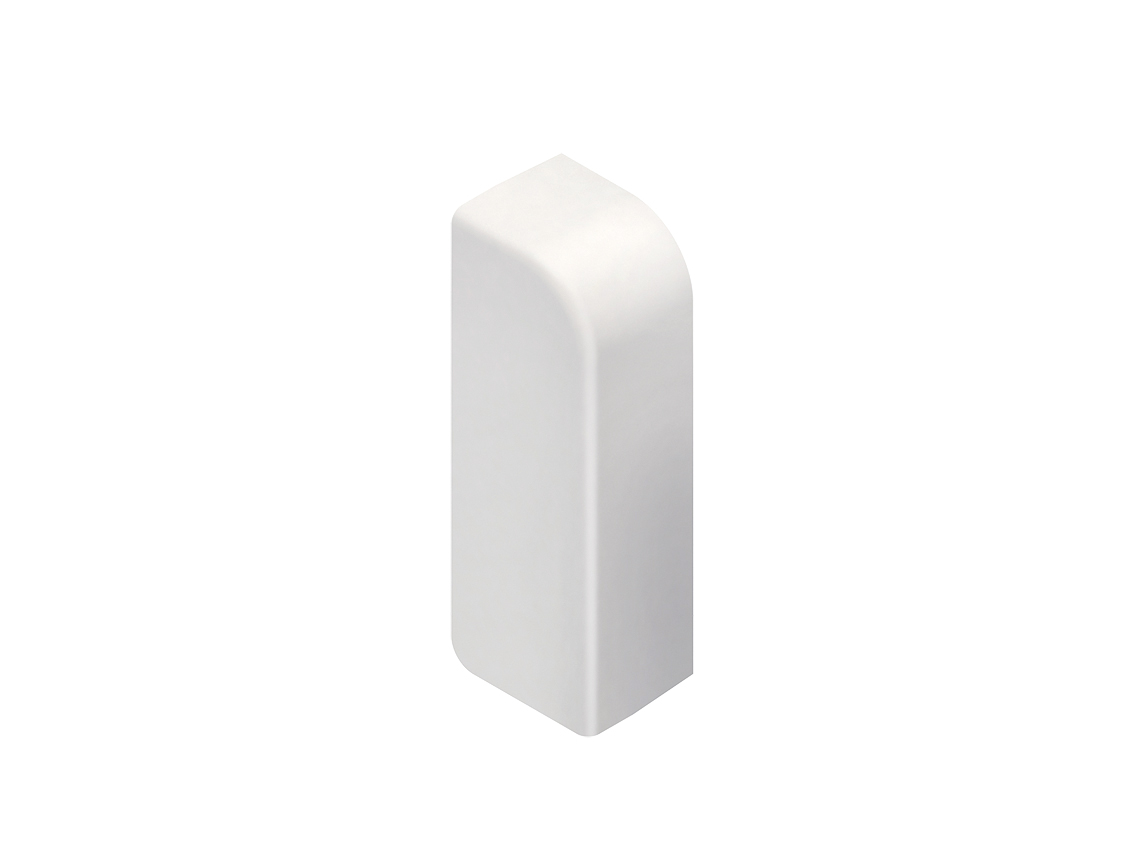 Endstück SL-K 53mm li rws RAL9010