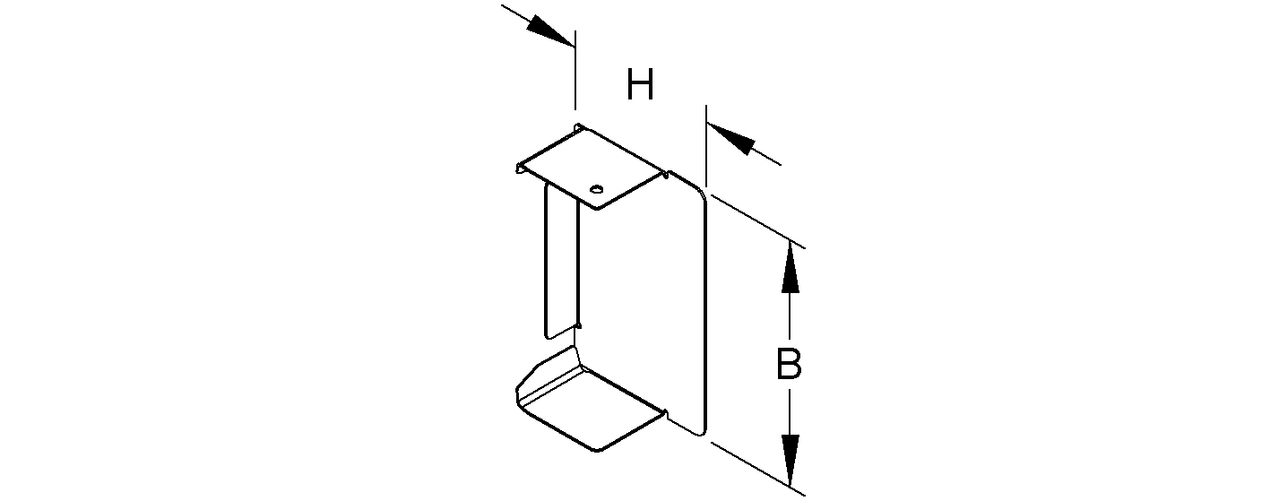 Endstück LF-K 100x60mm li/re ST vz