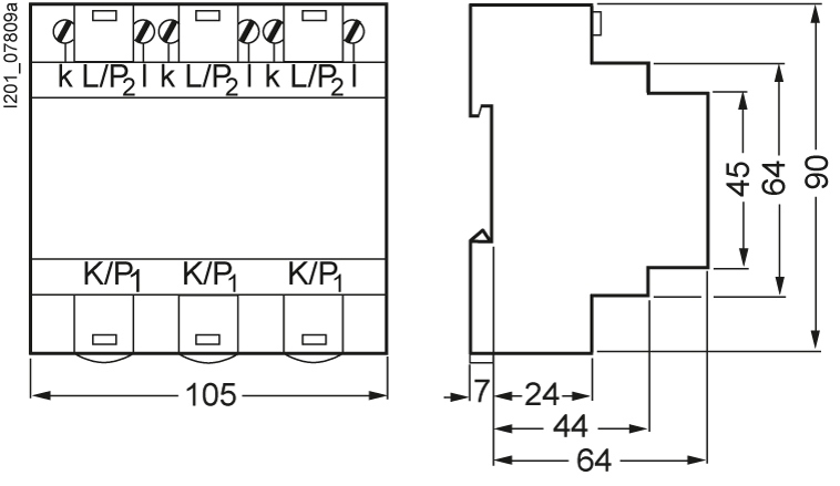 Durchsteckstromwandler Kl=1 100A/5A 2,5VA Schnappbef Schraub