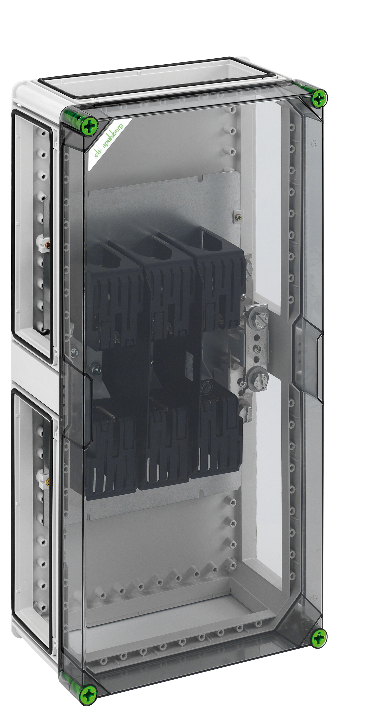 Sicherungsgehäuse 400A IP65 NH-Sich uni Kst Mit transparentem Deckel 1grp