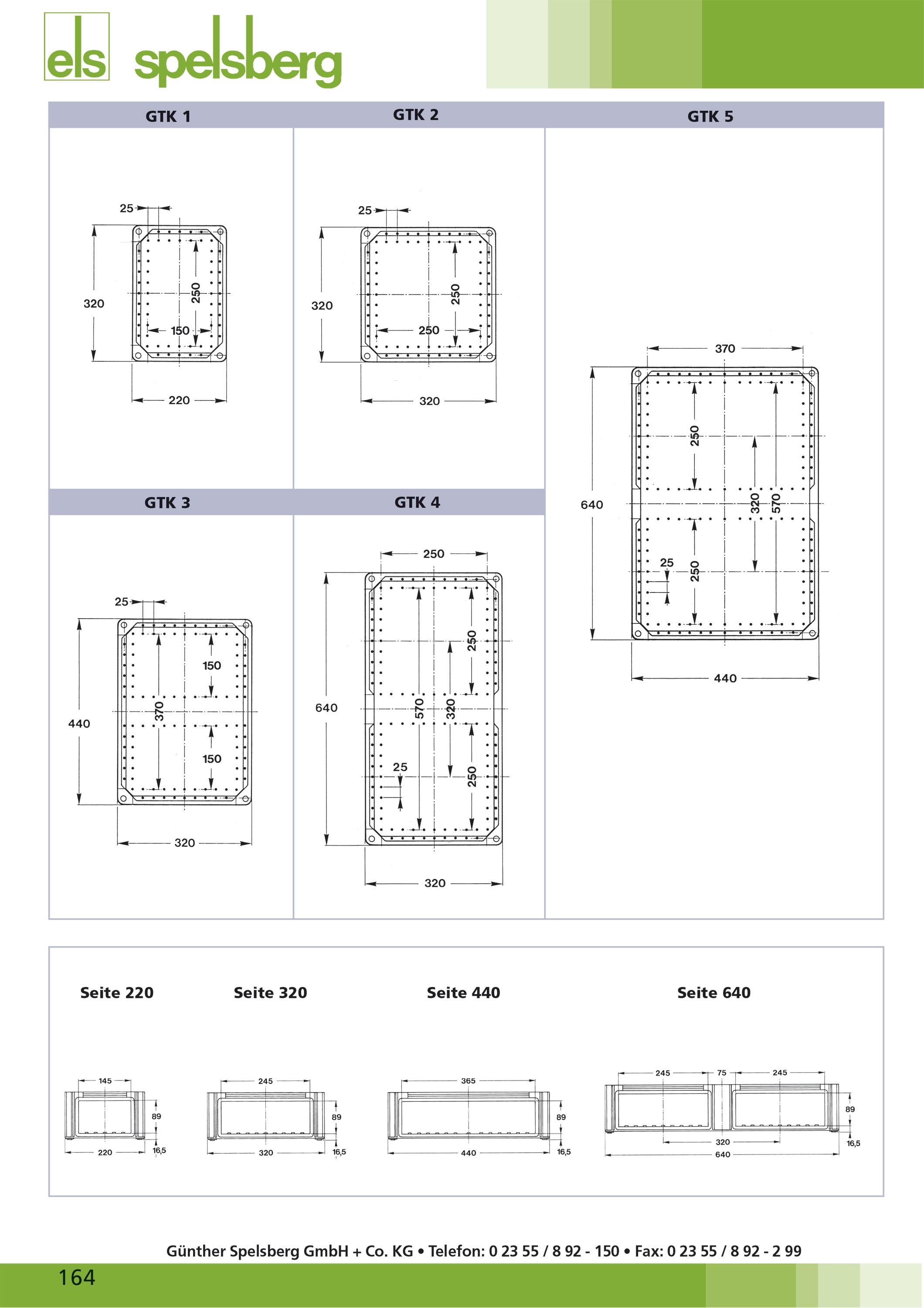 Sammelschienengehäuse Kst 630A 5p IP65 Mit Sammelschiene bestückt 320x320x179mm