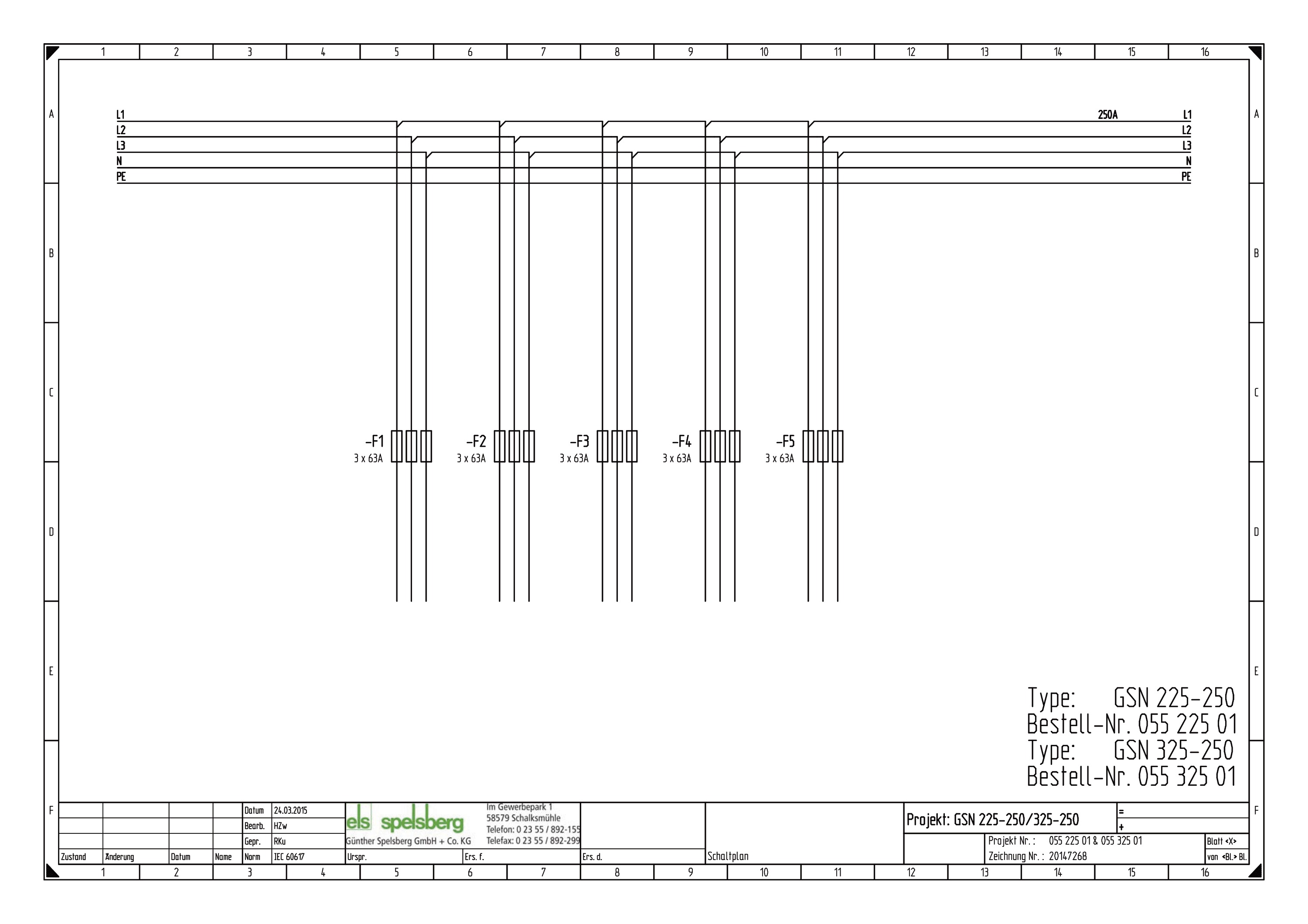 Sicherungsgehäuse 250A IP65 Schraubsich oben Kst Mit transparentem Deckel 5grp