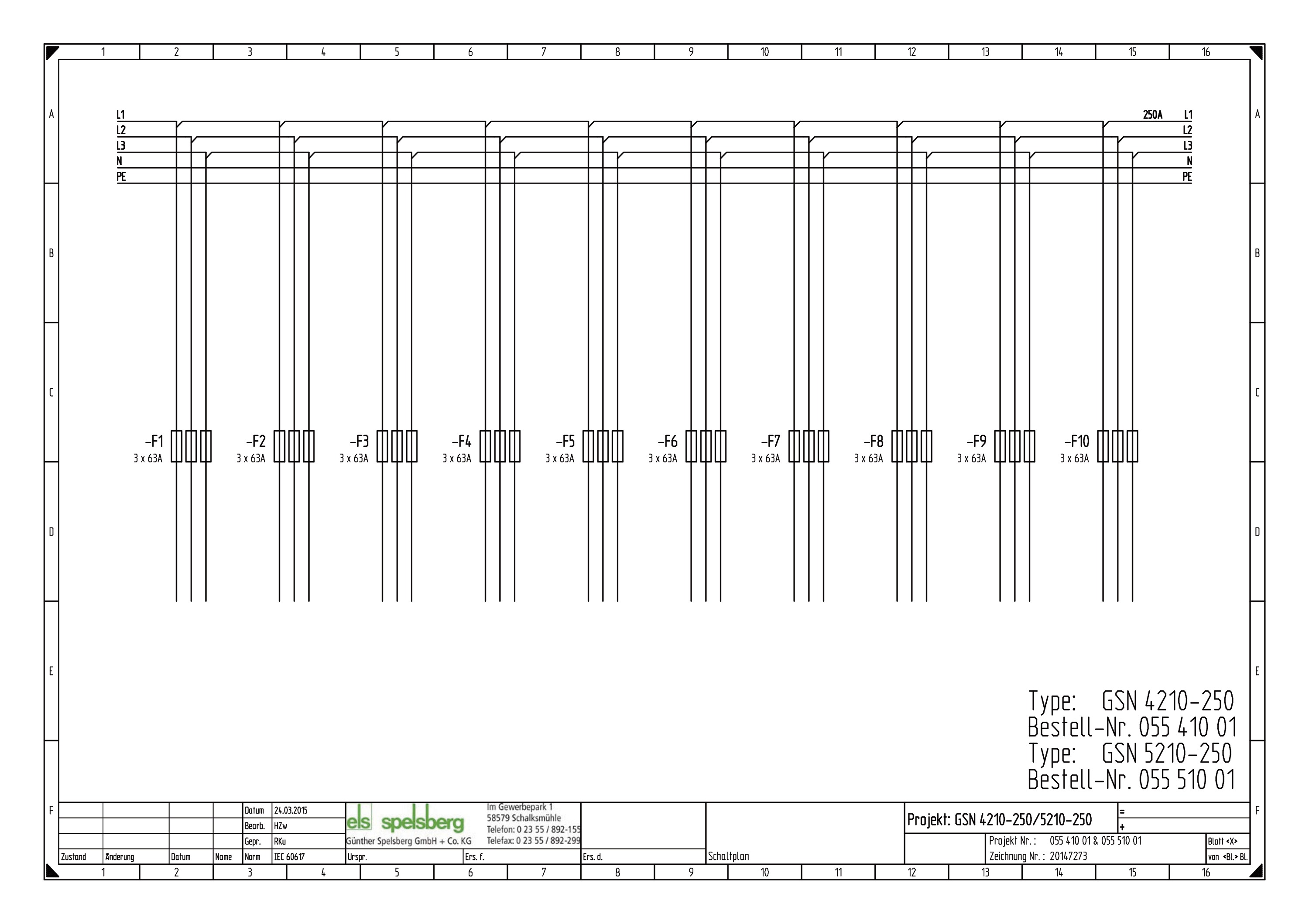 Sicherungsgehäuse 250A IP65 Schraubsich oben Kst Mit transparentem Deckel 10grp