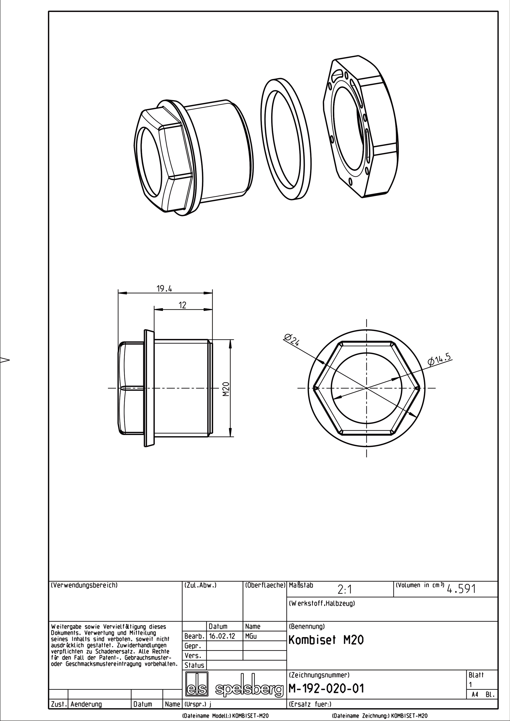 Verbinder/Trennsteg B20mm Kst gr