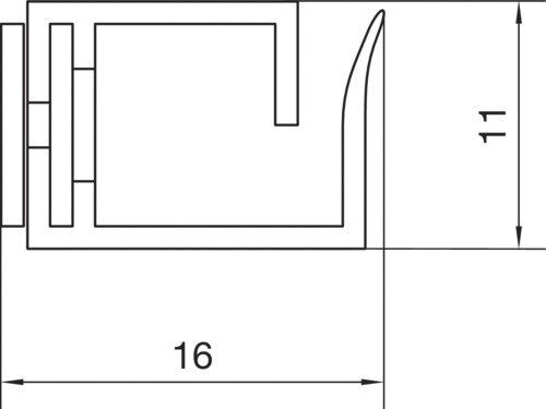 Verdrahtungskanal lgr 10x10x250mm m.OT hfr Bodenl