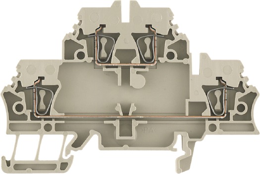 Reihenklemme 0,5-2,5qmm 2Etagen 2kl bg 20A TS35 Hutschiene TH35