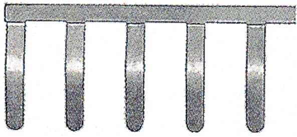 Querverbinder 58p gr steckb isol m.Berührungss