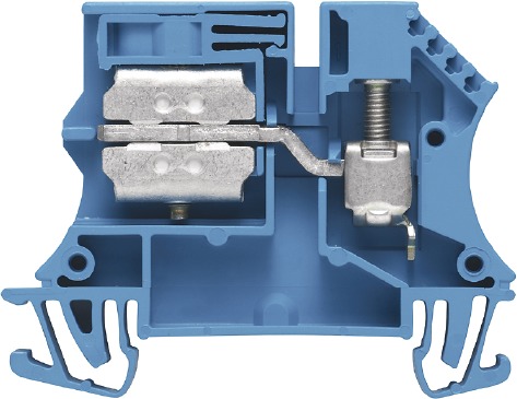 N-Trennklemme 0,5-10qmm 41A 3x10mm bl Anschlussplatte erforderlich Schraub