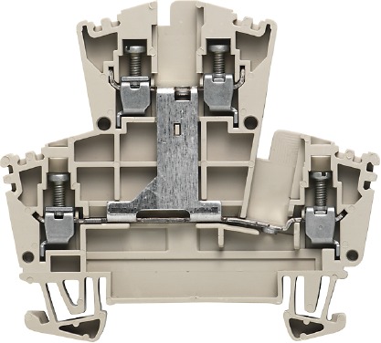 Reihenklemme 0,5-4qmm 2Etagen 2kl bg 24A Direktmont