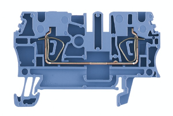 Reihenklemme 0,5-4qmm 1Etage 2kl bl 24A TS35 Hutschiene TH35