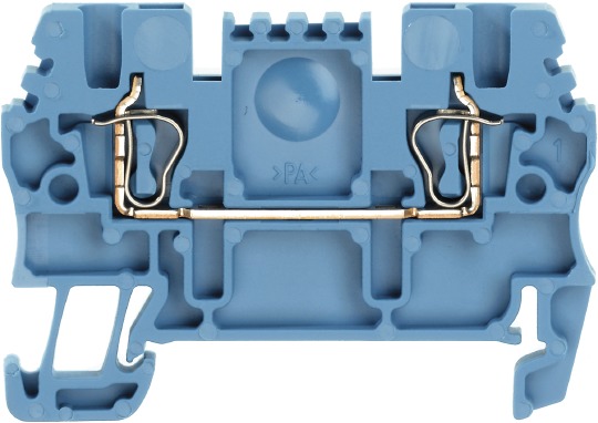 Reihenklemme 0,5-1,5qmm 1Etage 2kl bl 17,5A Direktmont