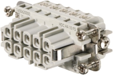 Kontakteinsatz Buchse 10p Schraub 16A 250V 0,5-2,5qmm