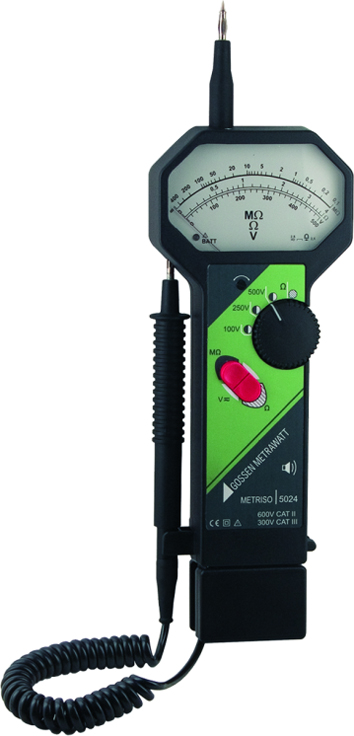 Isolationsmessgerät analog Batt 400MOhm analog_Balkenanz Nennprüfspannung 100 V