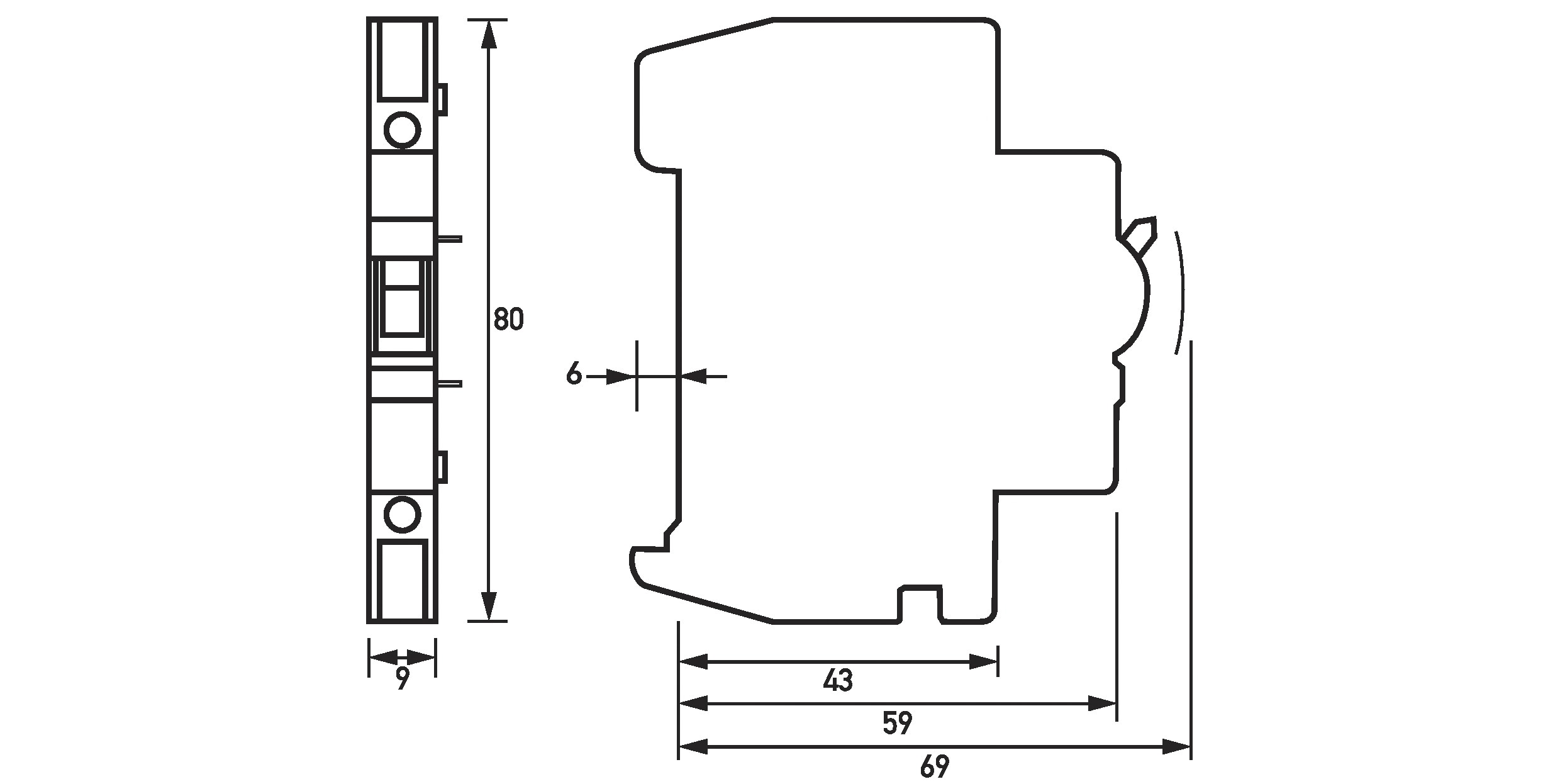 Fernauslöser 1Ö FI/LS-Schalt 0,5TE