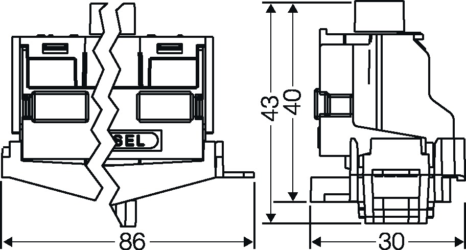 Klemmleiste 1p gn/ge 80A 1,5-25qmm TS35 Hutschiene TH35 Thermopl 86mm Schraub