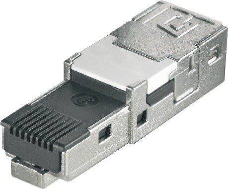 Modular-Stecker Cat6 RJ45 26-22AWG Feldkonf Schirm massiv f.Rundkabel