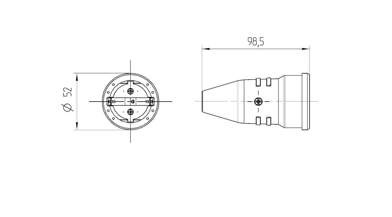 Schutzkontaktkupplung Gummi IP20 ger sw hfr Schraubkl