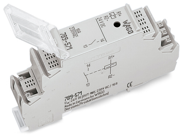 Schaltrelais 230V/AC Serie 789 1S IP20 17,5x55x90mm Federzugans