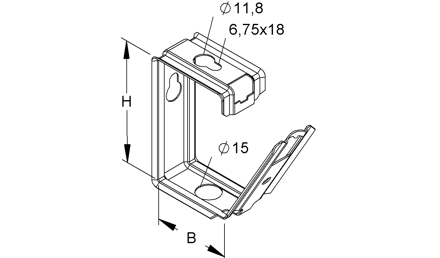 Sammelhalterung ST hfr 15xNYM3x1.5 f.Funkterh