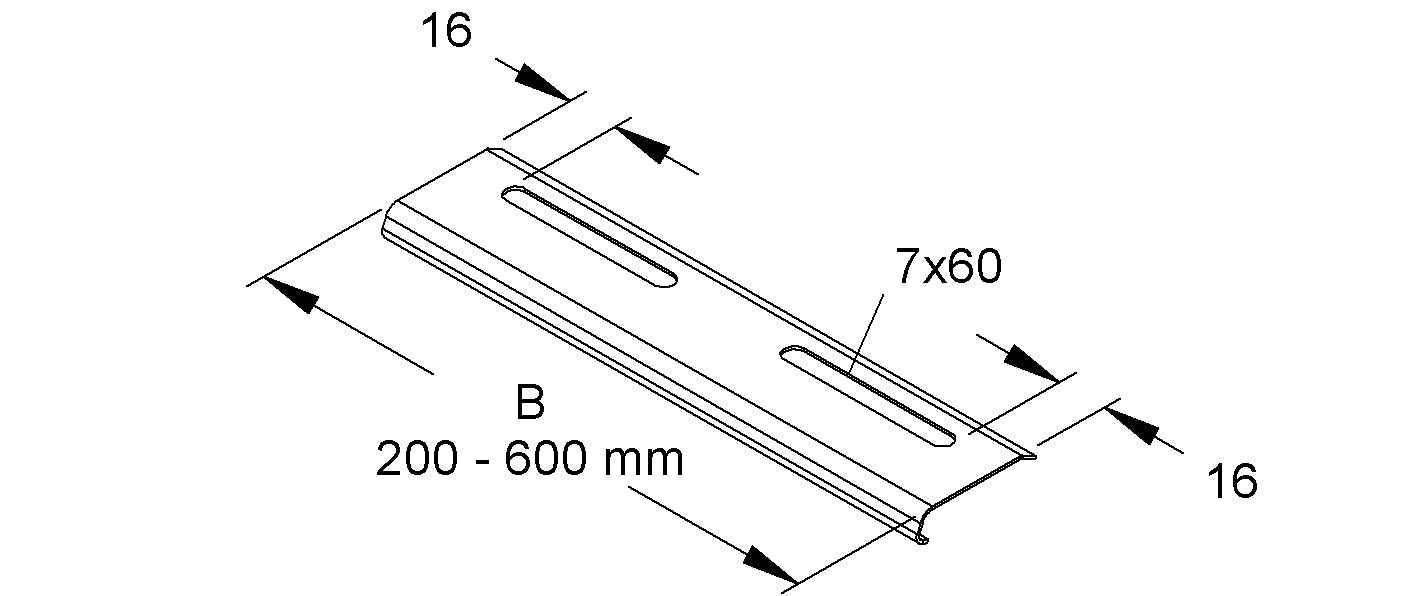 Kantenschutzblech 400mm ST