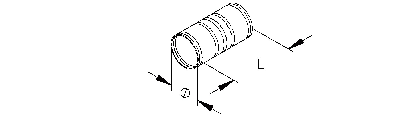 Alu-Steckmuffe Ø16mm unbeh hfr