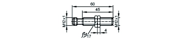 Näherungsschalter ind DC Ø12x59mm 2mm Steck-M12 PNP 10-36V bündig 700Hz Zyl