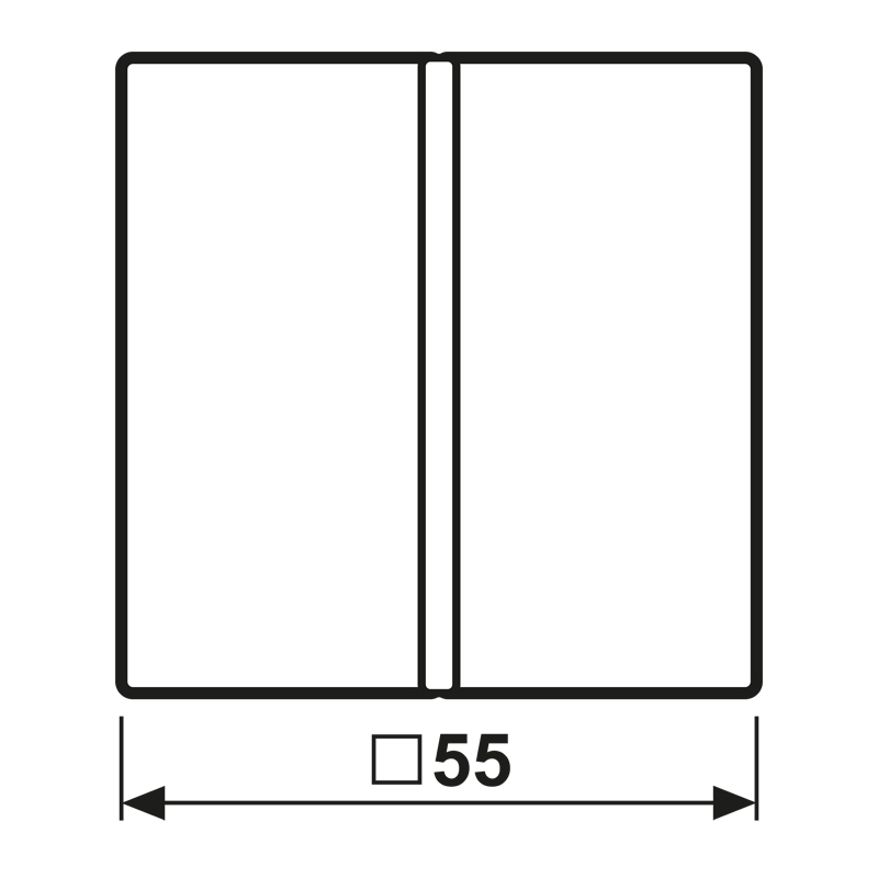 Wippe 1t Schalter AS/A aws glz f.Bussystem