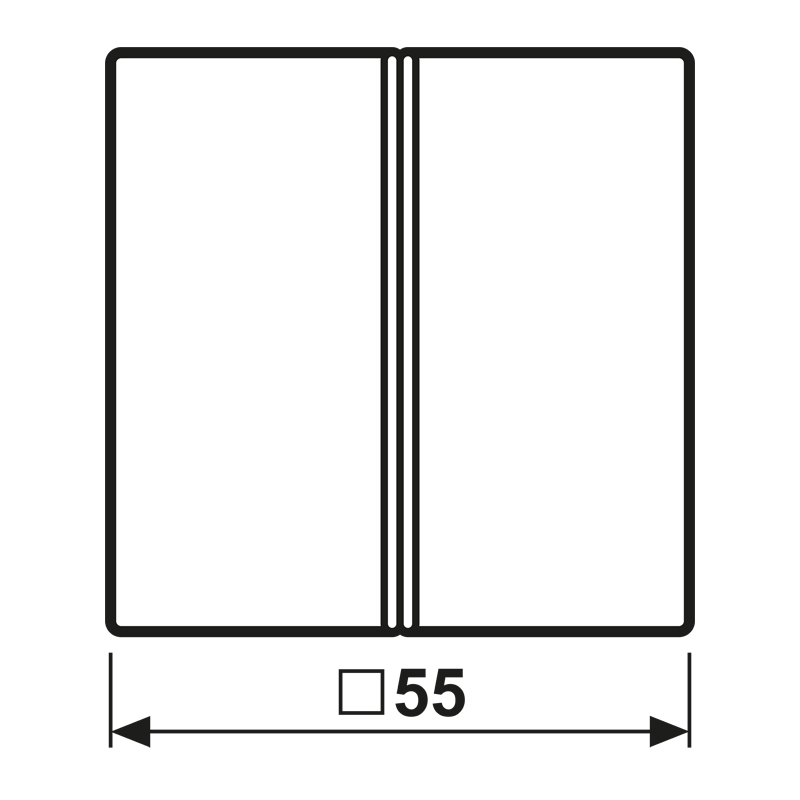 Wippe Serien Schalter AS/A aws glz f.Bussystem