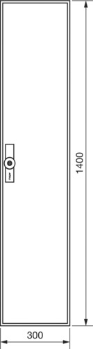 Zählergehäuse AP IP54 Stahlbl ET205mm 300x1400x205mm