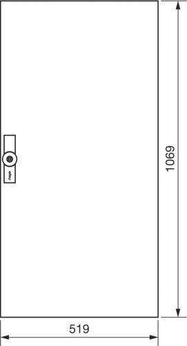 Schutztür IP54 ST H1069xB519xT12mm