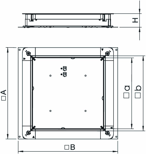 Zug-/Abzweigdose 250mm 28-48x150-250mm 70-125mm