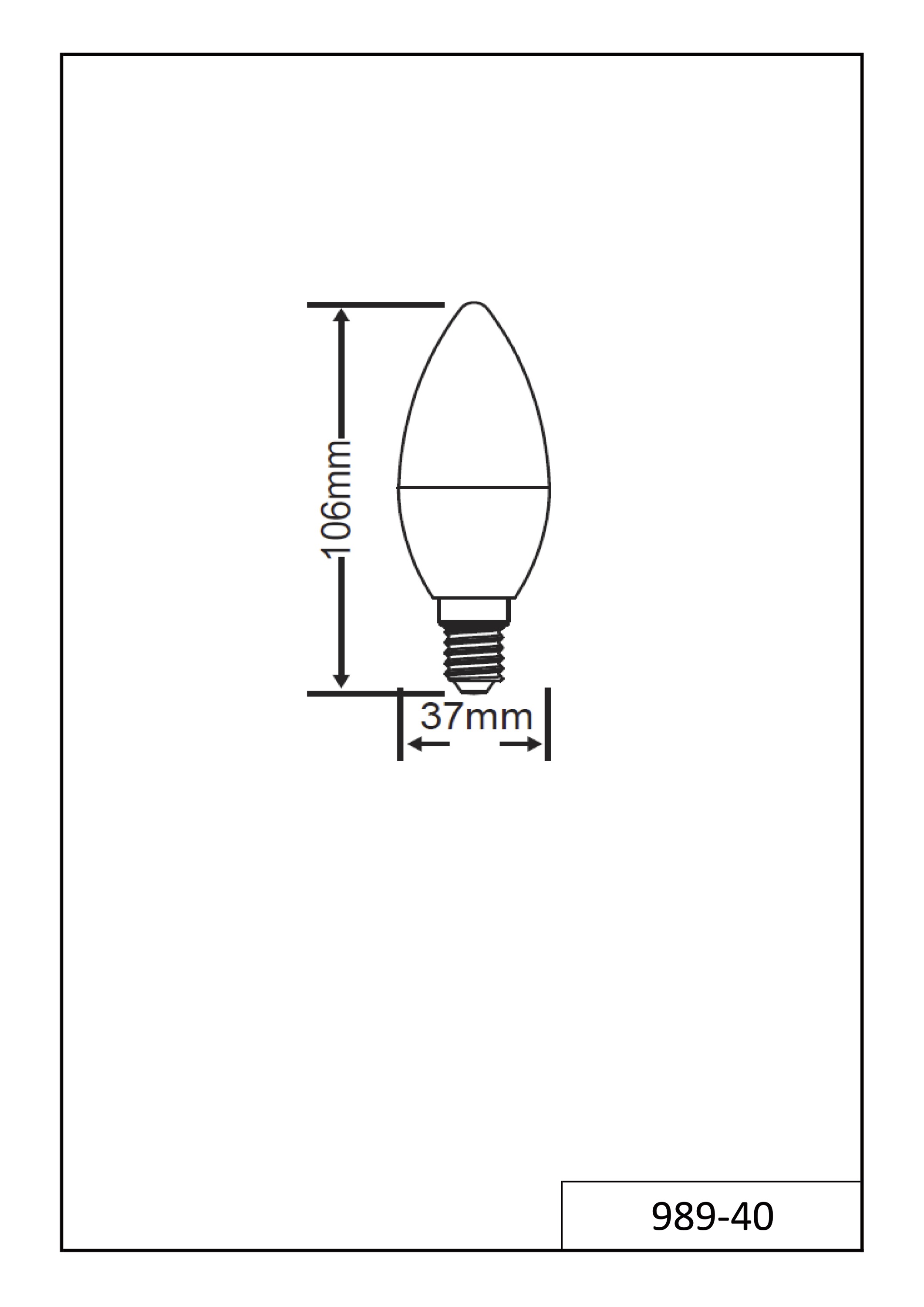 LED-Kerzenlampe E14 4W 3000K 320lm F ws opal AC Ø38x99mm 220-240V