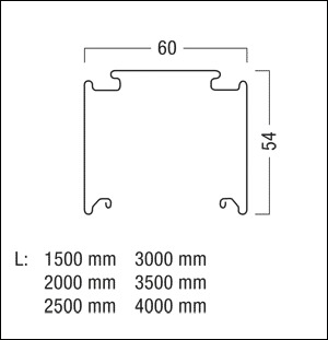 Tragschiene Lichtband 11x2,5qmm IP20 ws L&#x3D;2000mm