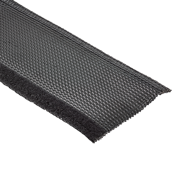Hohlgeflechtschlauch PES Ø50,8mm unbeh Ø0-50mm/Bü Kst sw hfr