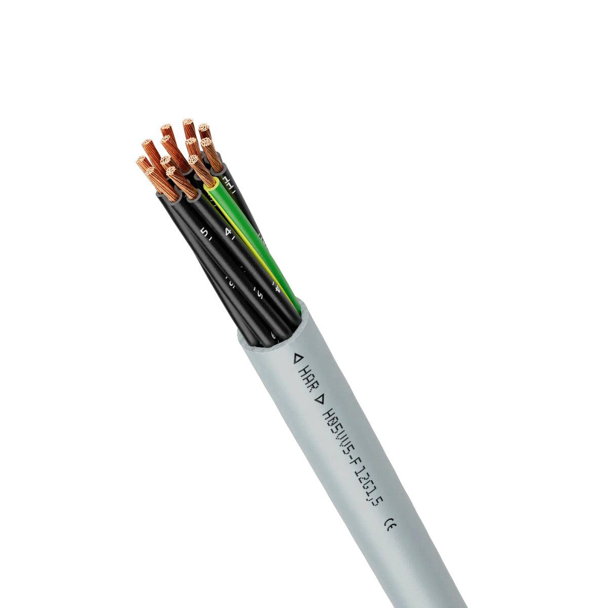 PVC-Steuerleitung Eca ÖLFLEX 7G1 gr R100 Ø10,7mm Polyvinylchlorid (PVC) Ziffer