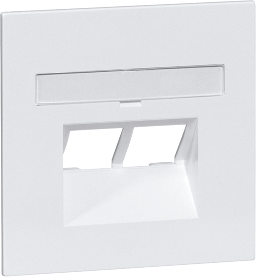 Zentralplatte UAE/IAE 2f NOVA alu Schraubbef m.Beschr.Feld