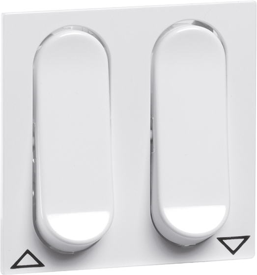 Wippe_2t Schalter NOVA tief-sw glz Symbol Pfeile