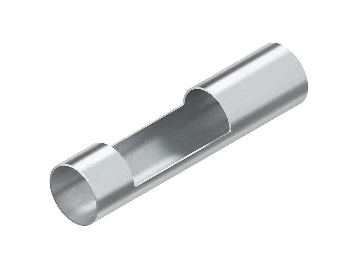 Stahl-Steckrohr Ø60mm starr f/vz -20-120°C Rohrende