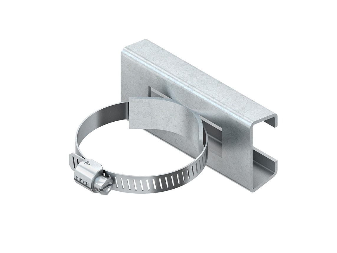 Montageplatte 34x70mm Metall unbeh Ø30mm