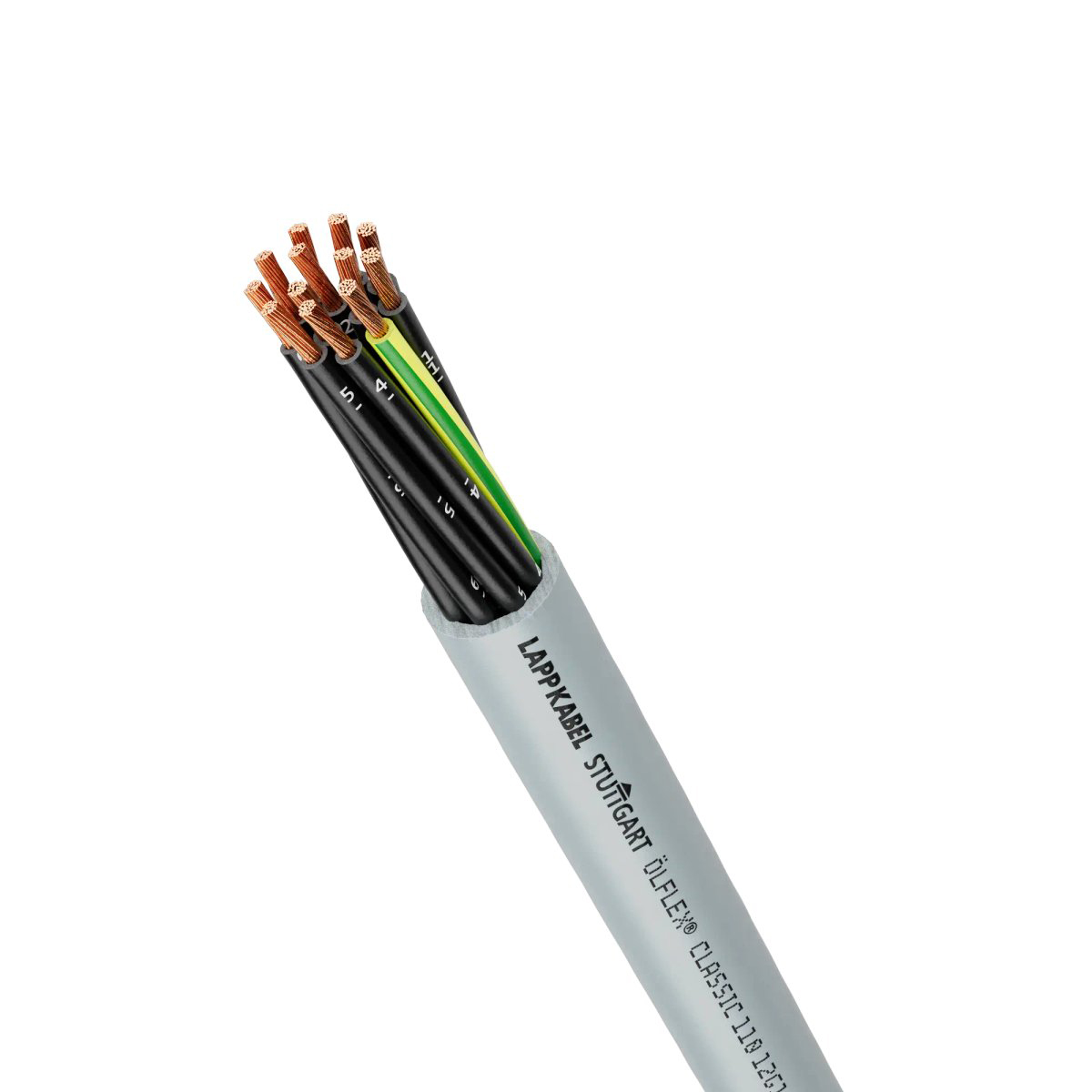 PVC-Steuerleitung Eca ÖLFLEX 5G0,75 gr R100 Ø6,7mm Polyvinylchlorid (PVC)
